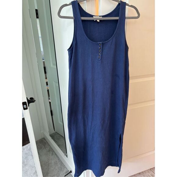 NWOT Sezane ARIANA DRESS, navy small $170 A57 - Picture 4 of 9